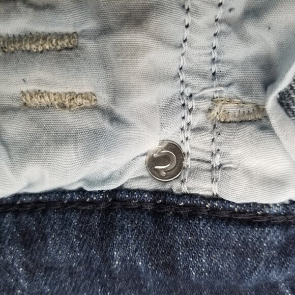 True Religion Ricky Flap Big T Jeans Mens Blue Denim Relaxed Straight 38 x 32 - Picture 11 of 14